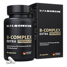 Купить В-комплекс Экстра Витамины группы В в активной форме / B-complex Extra Premium UltraBalance капсулы по 400 мг 60 шт цена