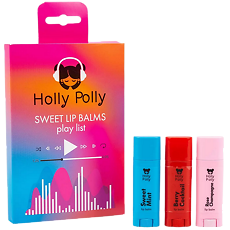 Купить Holly Polly Набор бальзамов для губ Sweet Lip Balms (Мята, Шампанское,Ягодный) 1 уп цена