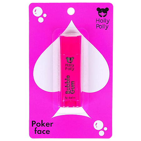 Holly Polly Poker Face Бальзам для губ Bubble gum Бабл Гам 4,8 г 1 шт