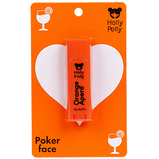Купить Holly Polly Poker Face Бальзам для губ Orange Apero Апельсиновый Аперо 4,8 г 1 шт цена