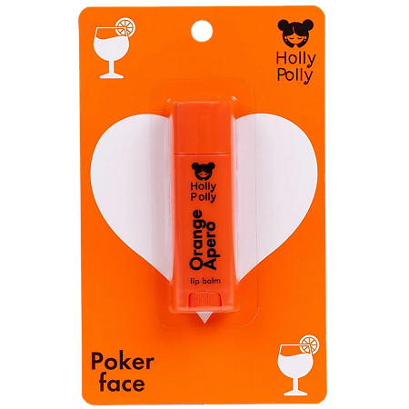 Изображение товара Holly Polly Poker Face Бальзам для губ Orange Apero Апельсиновый Аперо 4,8 г 1 шт