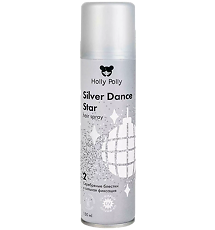 Купить Holly Polly Лак для волос Silver Dance Star сильной фиксации с серебряными блестками 150 мл 1 шт цена