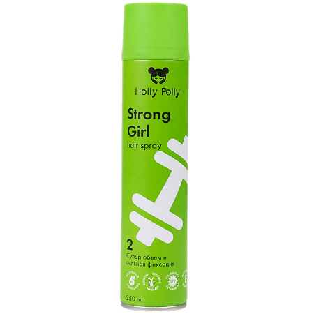Изображение товара Holly Polly Лак для волос Strong Girl Супер объем и сильная фиксация 250 мл 1 шт