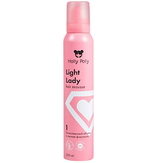 Купить Holly Polly Мусс для волос Light Lady Естественный объем и легкая фиксация 200 мл 1 шт цена