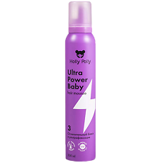 Купить Holly Polly Мусс для волос Ultra Power Baby Ослепительный блеск и ультрафиксация 200 мл 1 шт цена