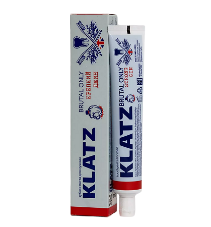 Klatz Зубная паста для мужчин Brutal Only Крепкий джин 75 мл 1 шт