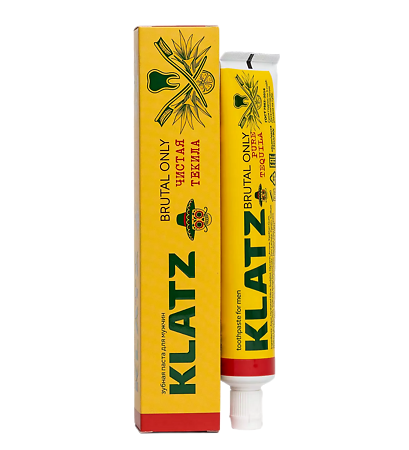 Klatz Зубная паста для мужчин Brutal Only Чистая текила 75 мл 1 шт