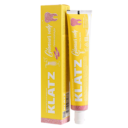 Klatz Зубная паста для девушек Glamour Only Пина колада 75 мл 1 шт