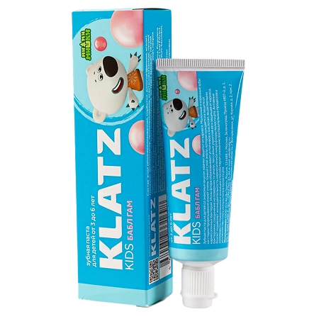 Klatz Зубная паста Kids Ми-ми-мишки Бабл Гам 40 мл 1 шт