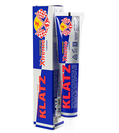 Klatz Зубная паста для активных людей X-treme Energy drink Гуарана 75 мл 1 шт