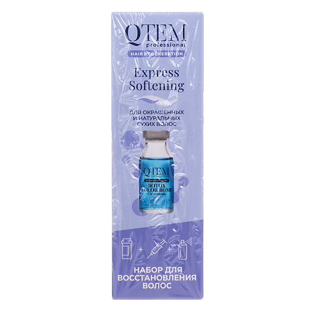 Изображение товара QTEM / Кьютэм Hair Regeneration Набор для восстановления окрашенных и натуральных сухих волос 1 уп