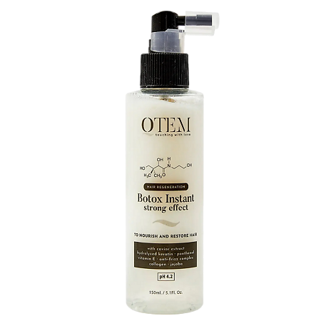 QTEM / Кьютэм Hair Regeneration Холодный ботокс восстанавливающий спрей-филлер для блеска и прочности волос Botox Instant Strong Effect 150 мл 1 шт