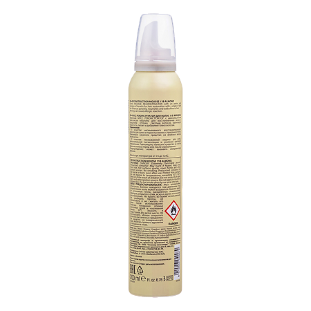 QTEM / Кьютэм Мусс реконструктор для волос Color Almond 11B Миндаль 200 мл 1 шт