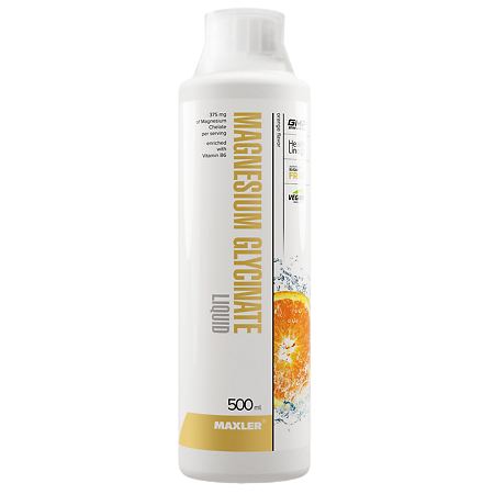 Макслер Магнезиум Глицинат Ликвид / Maxler Magnesium Glycinate Liquid Orange flavor фл 500 мл 1 шт