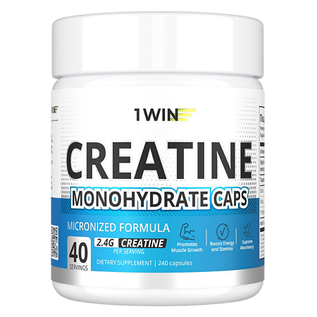 1WIN Креатина моногидрат / Creatinе monohydrate капсулы массой 510 мг 240 шт