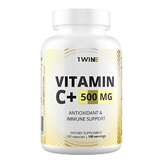Купить 1WIN Витамин С+ / Vitamin C+ капсулы массой 710 мг 100 шт цена