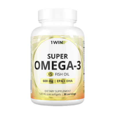 Изображение товара 1WIN Супер омега-3 XS капсулы 670 мг 120 шт биологически активная добавка