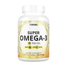 Купить 1WIN Супер омега-3 XS / Super omega-3 XS капсулы массой 670 мг 120 шт цена