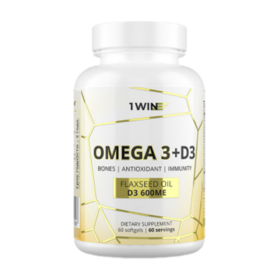 Изображение товара 1WIN Омега-3+ D3 / Omega-3+ D3 капсулы массой 790 мг 60 шт