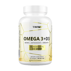 Купить 1WIN Омега-3+ D3 / Omega-3+ D3 капсулы массой 790 мг 60 шт цена
