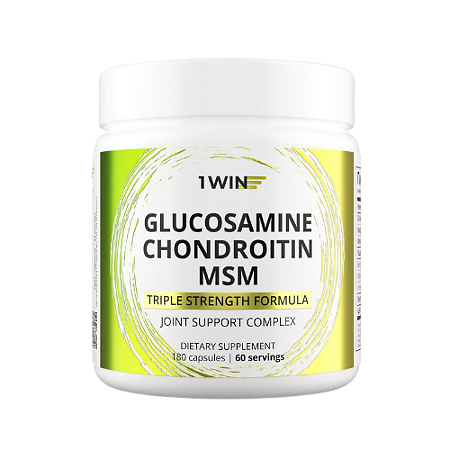 1WIN Глюкозамин+хондроитин+МСМ / Glucosamine+chondroitin+MSM капсулы массой 930 мг 180 шт