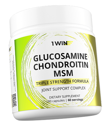 1WIN Глюкозамин+хондроитин+МСМ / Glucosamine+chondroitin+MSM капсулы массой 930 мг 180 шт