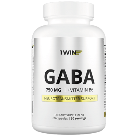 1WIN ГАМК + B6 / GABA + B6 капсулы массой 510 мг 60 шт
