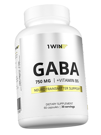 1WIN ГАМК + B6 / GABA + B6 капсулы массой 510 мг 60 шт