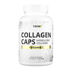 Купить 1WIN Коллаген с витамином С / Collagen with vitamin C капсулы массой 440 мг 155 шт цена
