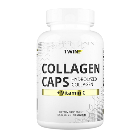 Изображение товара 1WIN Коллаген с витамином С капсулы 440 мг 155 шт БАД для кожи и суставов