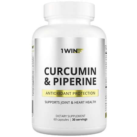 1WIN Куркумин + пиперин / Сurcumin + piperine капсулы массой 460 мг 60 шт