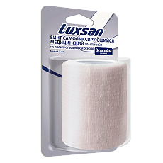 Купить Luxsan Бинт самофиксирующийся медицинский на полипропиленовой основе белый 8см х 4м 1 шт цена