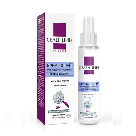Селенцин Hair Care крем-спрей Глубокое восстановление 15в1 для расчесывания волос 100 мл 1 шт