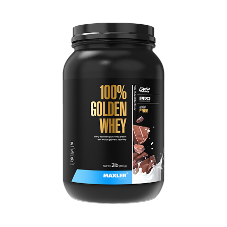 Макслер 100% Голден Вей Про вкус молочный шоколад / Maxler 100% Pro Milk Chocolate порошок 907 г 1 шт