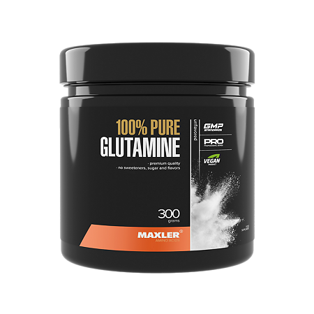 Макслер 100% Пьюар Глутамин / Maxler 100% Pure Glutamine порошок по 300 г 1 шт
