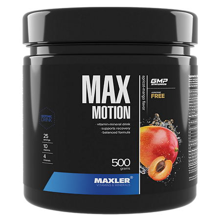 Макслер Макс Моушен без аспартама вкус абрикос-манго / Maxler Max Motion aspartame free Apricot-mango flavor порошок по 500 г 1 шт