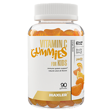 Купить Maxler Витамин С Гаммиз Фор Кидс/Vitamin C Gummies for Kids жевательная конфета по 2 г вкус апельсина 90 шт цена