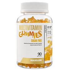 Купить Maxler Мультивитамин Гаммиз без сахара/Multivitamin Gummies Sugar Free жевательная конфета по 2 г вкус апельсин 90 шт цена