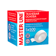 Купить Master Uni Лейкопластырь на тканевой основе 5 х 500 см 1 шт цена