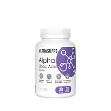 Купить Ultrasupps Альфа-липоевая кислота / Alpha Lipoic Acid капсулы массой 750 мг 30 шт цена