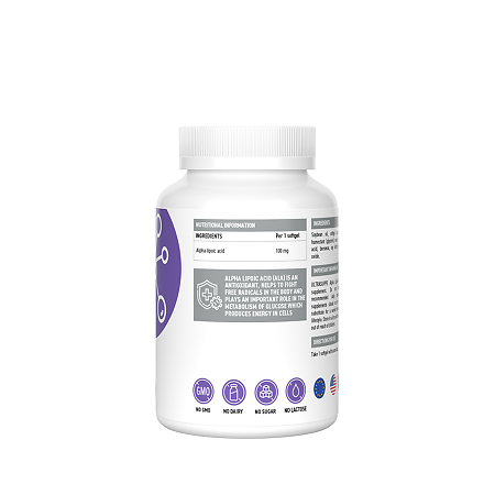 Ультрасаппс Альфа-липоевая кислота / Ultrasupps Alpha Lipoic Acid капсулы массой 750 мг 30 шт