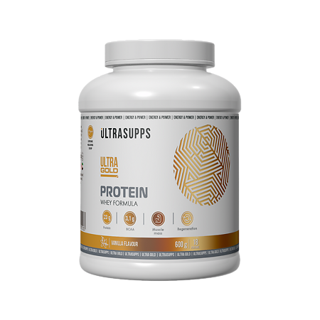 Ультрасаппс Ультра Голд Протеин / Ultrasupps Ultra Gold Protein Vanilla  порошок со вкусом ванили массой 600 г 1 шт
