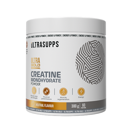 Ультрасаппс Ультра Голд Креатин моногидрат повдер / Ultrasupps Ultra Gold Creatine Monohydrate Powder порошок массой 300 г 1 шт