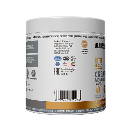 Ультрасаппс Ультра Голд Креатин моногидрат повдер / Ultrasupps Ultra Gold Creatine Monohydrate Powder порошок массой 300 г 1 шт