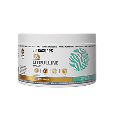 Купить Ultrasupps Ультра Голд Цитрулин / Ultra Gold Citrulline Apple со вкусом яблока порошок массой 200 г 1 шт цена