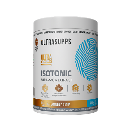 Изображение товара Ультрасаппс Ультра Голд Изотоник / Ultrasupps Ultra Gold Isotonic Watermelon со вкусом арбуза порошок массой 500 г 1 шт