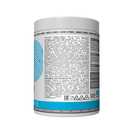 Ультрасаппс Ультра Голд Изотоник / Ultrasupps Ultra Gold Isotonic Watermelon со вкусом арбуза порошок массой 500 г 1 шт