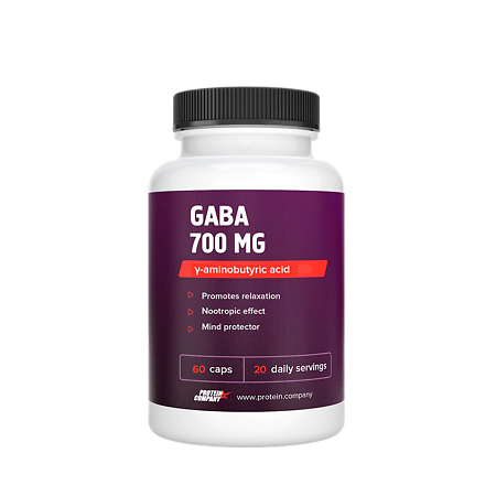 Protein.Company Гамма-аминомасляная кислота 700 мг / GABA 700 mg капсулы массой 833 мг 60 шт