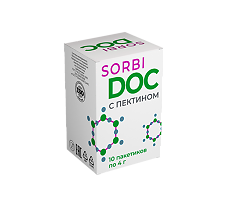 Купить SORBIDOC с пектином (сорбектин) пакеты по 4 г 10 шт цена