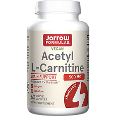 Изображение товара Jarrow Formulas Ацетил L-Карнитин 500 мг / Acetyl L-Carnitine 500 mg vegan капсулы массой 793 мг 60 шт
